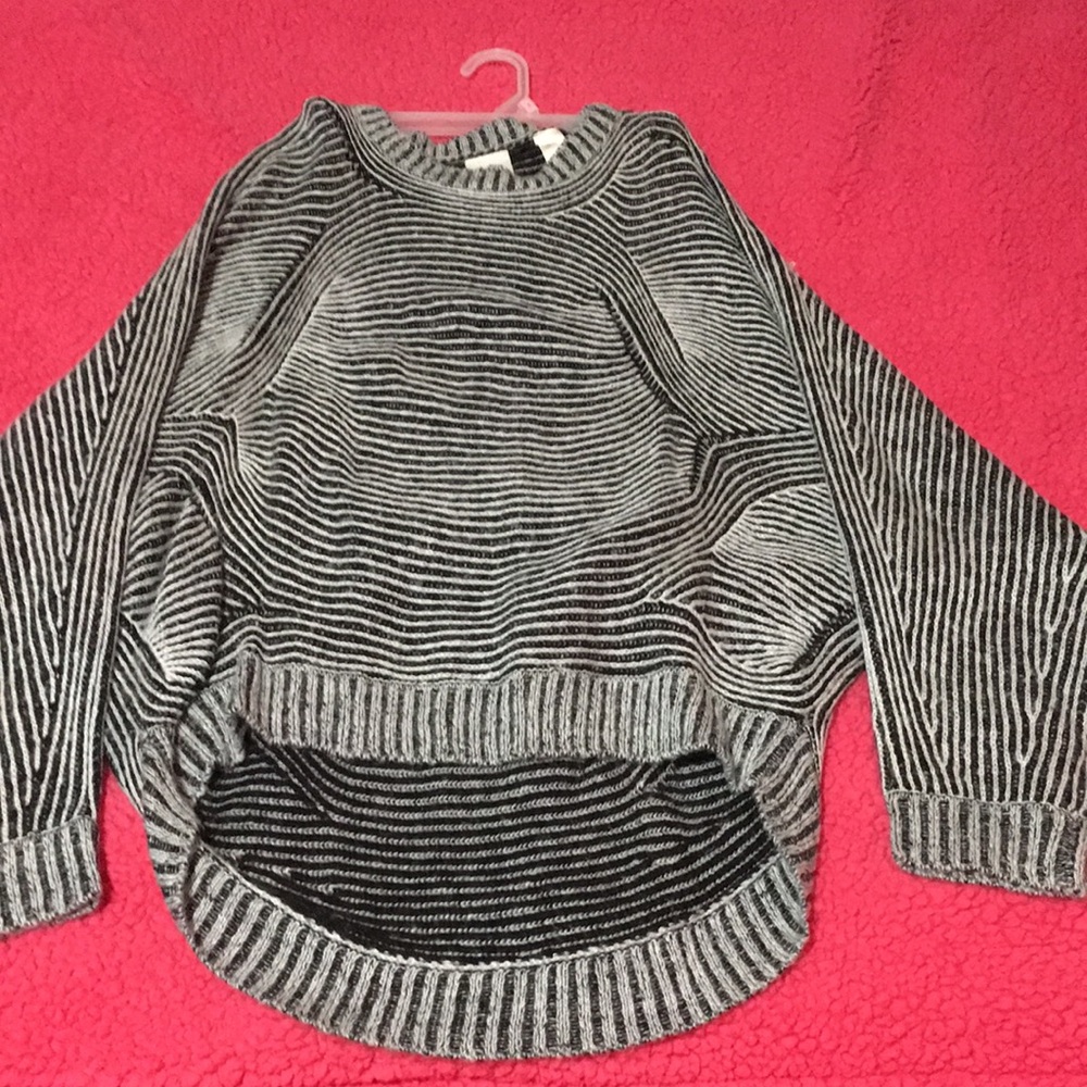 Striped Black and White Women's Sweater